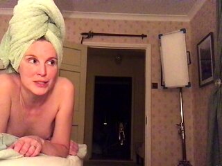 Busty amateur milf masturbates in the shower