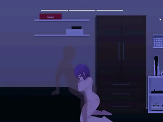 hentai game cute rp in my room . hot pink haired lady having sex and suck cock