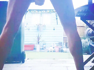 Garden Nudity and Masturbation with a Buttplug in Me