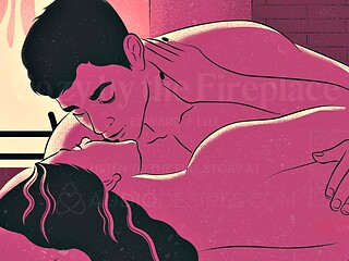 British ASMR Hentai: Romantic Boyfriend Fuck by Fireplace with Fingering