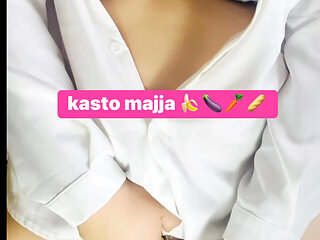 Delicious banana needs Nepali  girl homemade video  I need 