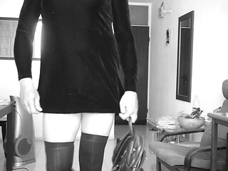 Crossdresser Short Dress Show