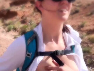 Flashing Tits in Wild Kyrgyzstan Mountains - Bold, Topless, and Raw Adventure