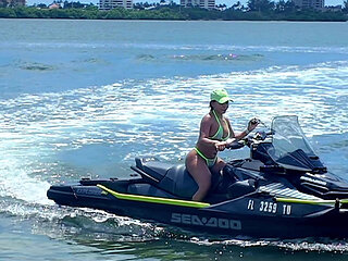 Sucking & Fucking My Jetski Instructor's Dick on the Beach