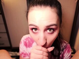 GF Goes Wild Sucking My Dick in Hot POV Action