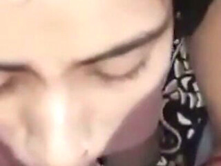 Best Blowjob by New Married Hot Wife with Face