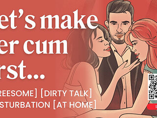 ASMR Audio Porn: First Time Bisexual FFM Threesome at Home with Finger Play & Rough Sex - Erotic Audio