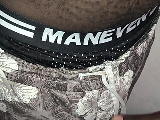 Horny Hairy Black Male Getting Kinky at the Storage Room