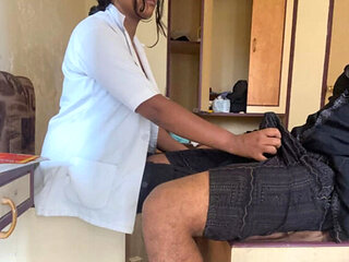 Indian Doctor Arouses Boy with Sexy Exam - Desi Nurse Fingering & Hardcore Fucking