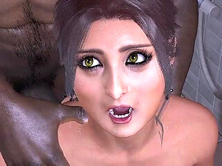 Sexy Savita Bhabhi Fucked in the Bathroom by Her Step-brother and Got Creampied