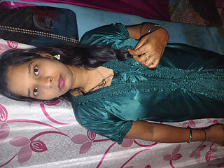 Indian Bhabhi put cucumber in pussy in front of brother-in-law