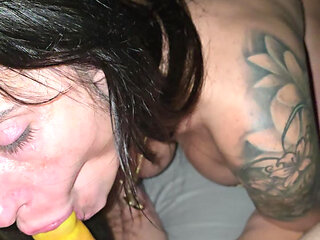 Super intimate couple put on condom and have sex