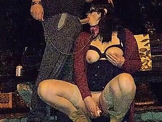 Controlled and Leashed in Leggings & High Boots