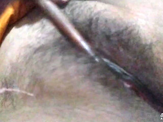Bhabhi Fucked Her Pussy with a Rolling Pin Sexy Desi Pussy