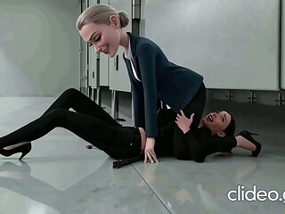 Hot ticklish Latina office worker gets tickled with belly raspberries by her boss (AI Generated) ***MESSAGE FOR FULL VIDEO***