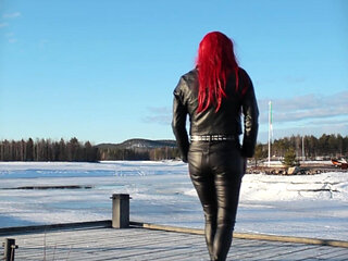 Having a walk in leather