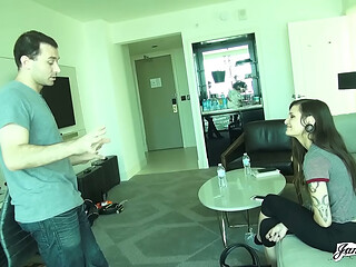 Watch as Prince Yahshua and Danny Wylde join in to fuck James girlfriend
