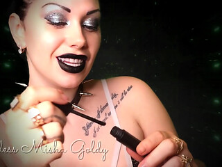 You're so fortunate that I let you worship and wank all over my glossy black lips!