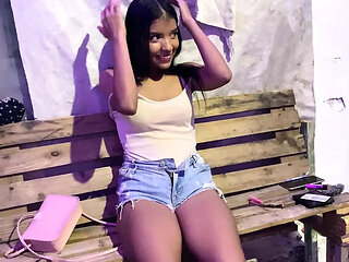 My Stepsister Gives Me Blowjob For Being Late - Angelhotmex Homemade Sex