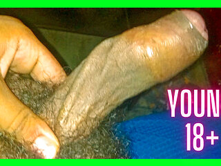 Jerking off my throbbing hairy dick