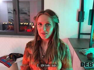 Debt4k. teen fortune-teller with firm tits and Nice Ass provided a magical ritual with her cunt