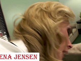 Jelena Jensen &amp_ Tanya Tate Performing Lesbo Scenes In A Massage Room!