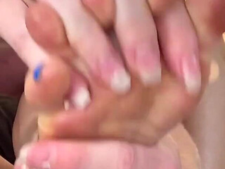 Nude Foot Licking and Massaging Muscle Girls - Vanessa Arizona and Naughty Talulah