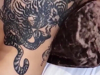 I Film How a Naughty Wife Is Fucked in the Mouth by Her Lover. He Came All Over Her Face