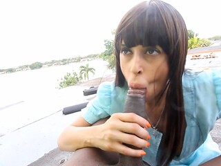 Scorpio MILF Mary Jane's wild ride on a massive black dick under the stars