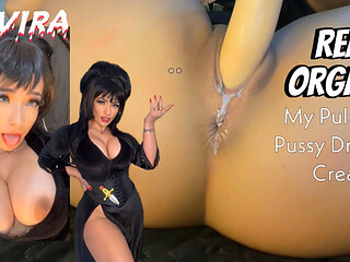 Elvira Cosplay Emanuelly Raquel Wet Pussy Play and Female Orgasm