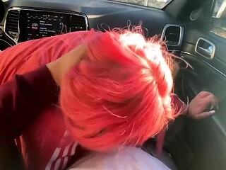 Hot Asian POV blowjob outdoors