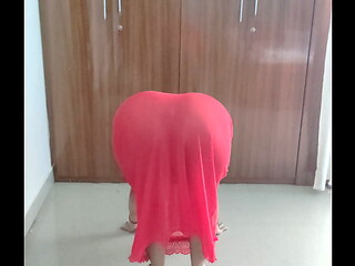 Sonam doing yoga at home one