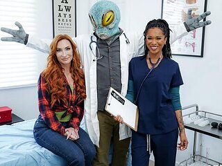 Aristocratic Sophia Locke and Cali Sweets's doctor scene