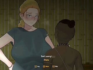 Hentai Game &ndash_ Arrival of the Goddess - Part 1 Blowjob of the Hot Babe