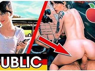 Public Fuck! Wannabe Nerd Lou Nesbit Eager To Please