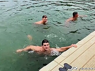 Fucks New Boy Raw At The Lake - Parker Hayes And Johnny Rapid