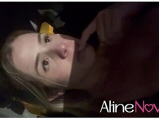 Young Blonde Went Out With Her Husband After Another Man In The Park