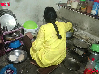 Big tits sister-in-law's doggy style ass fucking, cock sucked Hindi audio