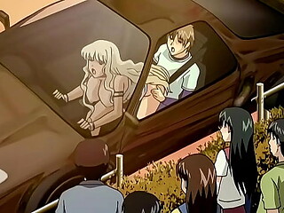 Animated car ride leads to kinky public sex