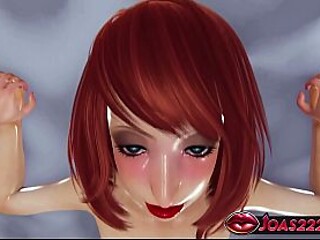 Lois the loud redhead cowgirl takes a hard dick in her tight, wet pussy.