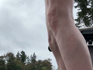 Morning piss outside