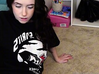 Pale amateur teen brunette Lynn Love