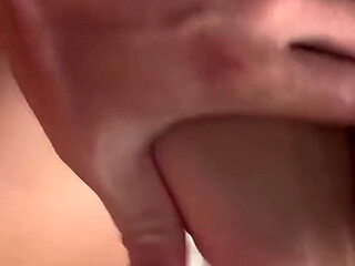 Tight Pussy Stretched by Big Cock and Dildo in POV Close-up