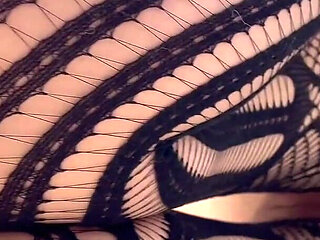 Big Titty Goth Girl in Black Spiderweb Lingerie, Suck N' Fuck Quickie