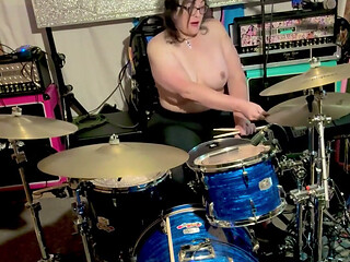 Topless Tour Kit, This Is Me Showing off the Drum Set