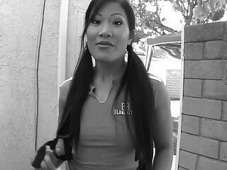 That Morning She Shaved Her Sweet Asian Pussy So She Could Enjoy Arousing Interracial