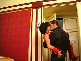 Beautiful couple enjoys horny pussy fucking and licking