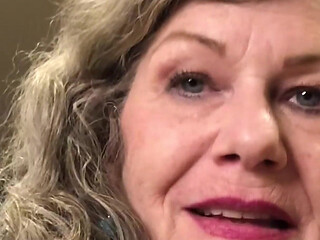 Moaning Granny POV Cocksucking, Cowgirl & Close up Squirting!