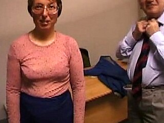 Old man takes his mature wife hard and cums on her face