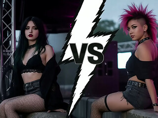 Who would you rather take home, a goth or a punk girl? - AI Interactive Video